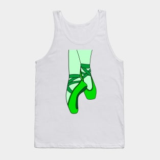 Green pointe shoes Tank Top